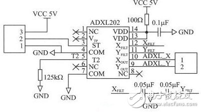 采用加速度傳感器的角度測量儀系統硬件電路設計-信號處理電子電路圖-電子產品世界